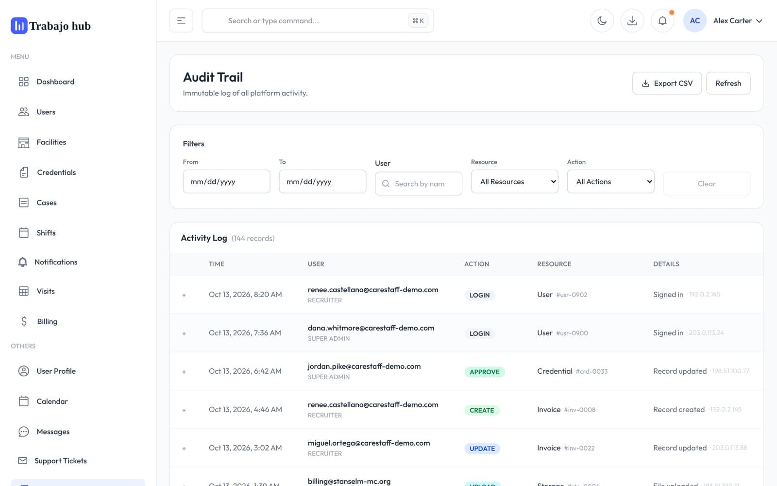 TrabajoHub screenshot 1